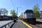 Amtrak Downeaster Train # 686 being led by F40 Cabbage Car # 90213 passng W. Medford Station 